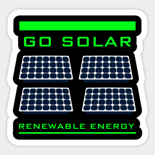 Go Solar Sticker